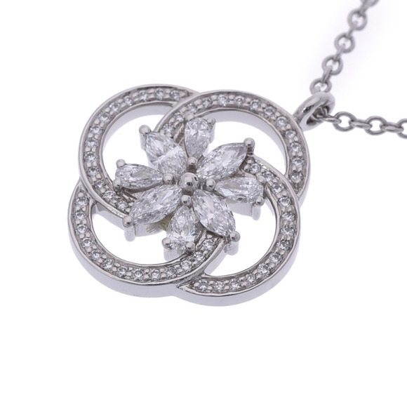 TIFFANY Victoria Cluster Diamond Necklace Platinum - Picture 6 of 7